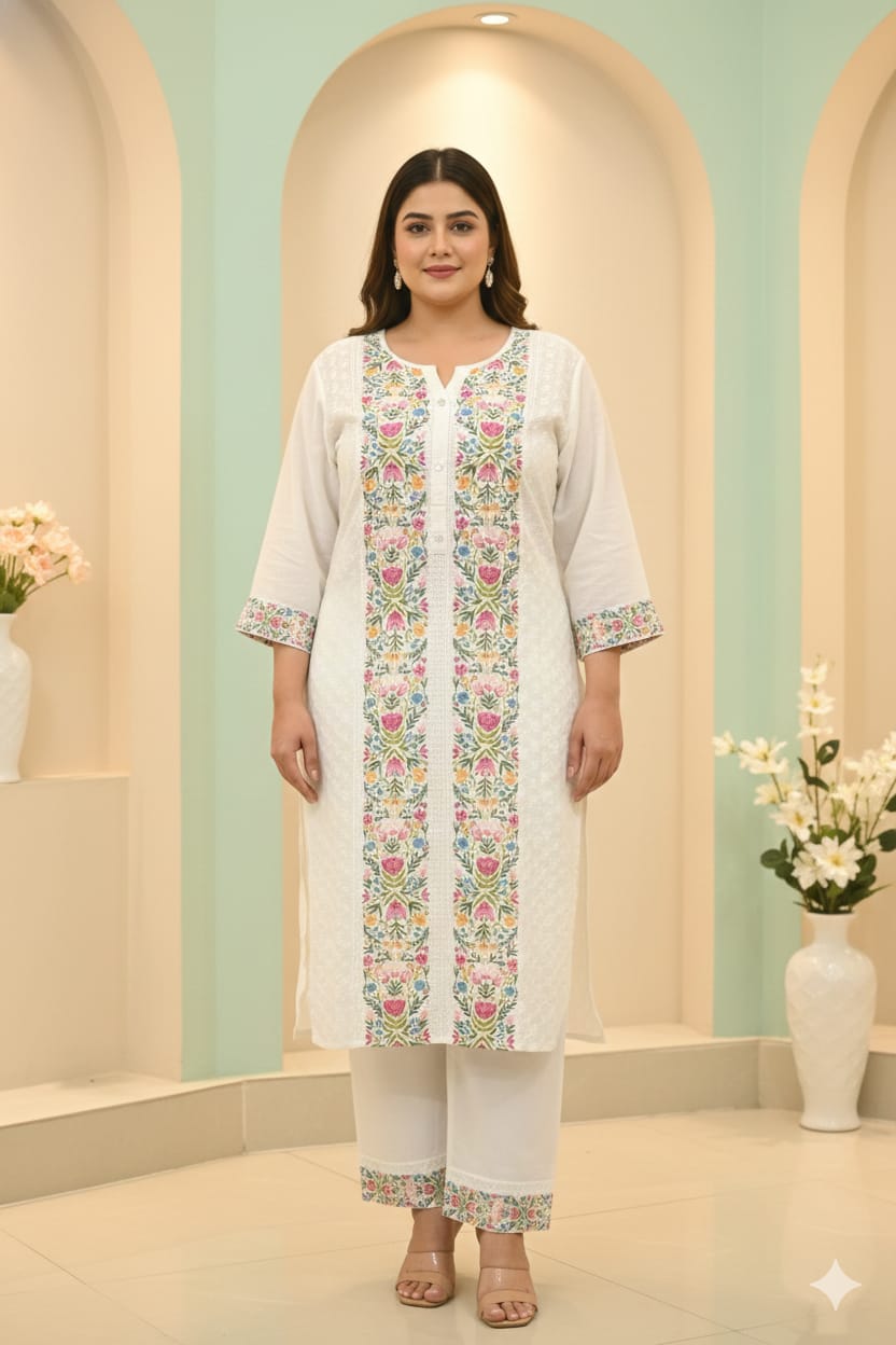 Lakhnavi off white cord set