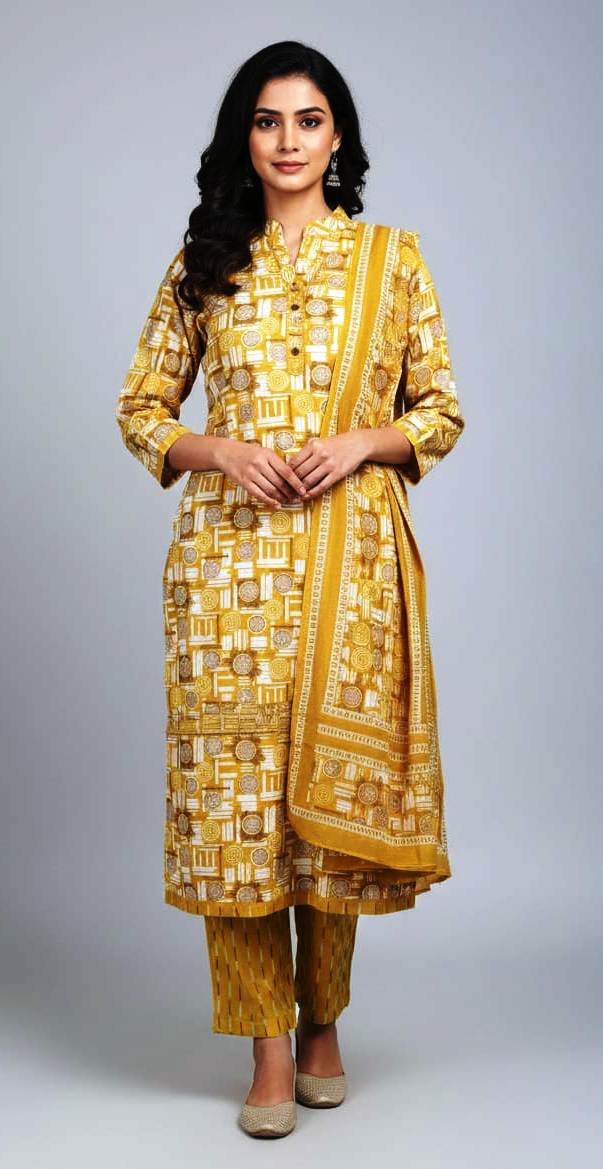 Cotton Kurti Set